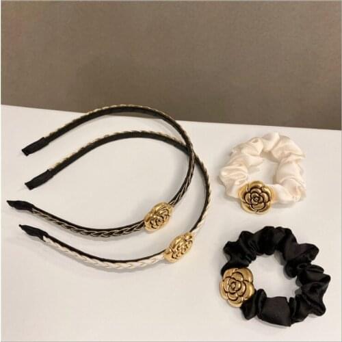 Women Alloy flower hairbands headband female spring and summer fairy headbands ins