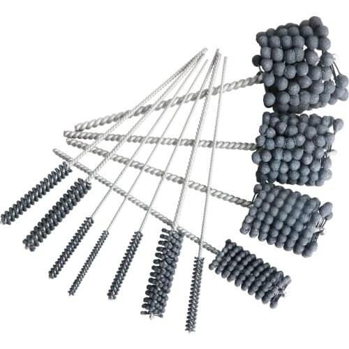 1 piece Abrasive Ball Deburring Brush Grinding Head Pipe Polishing Brush Tube Brush