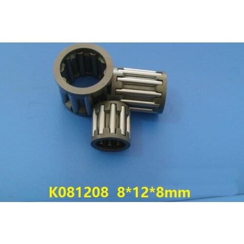 100pcs K081208 K08X12X08 radial needle roller and cage assemblies 8x12x8mm needle roller bearing