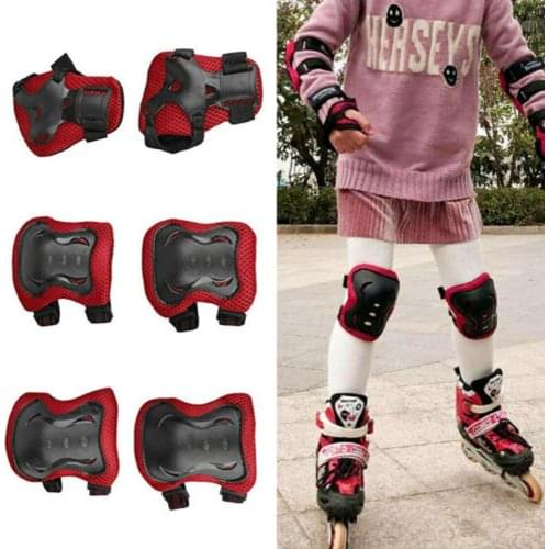6pcs/Set Skating Kids Protective Gear Cycling Knee Pad Bike Safety Protection Accessories Sportswear