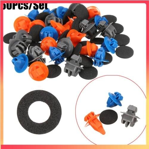 60Pcs Car Front Door Trim Body Wheel Flare Moulding Repair Panel Clips For Toyota/ Prado 120 4Runner /FJ Cruiser Highlander RAV4