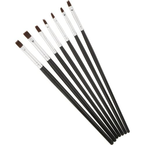 7pcs Nail Brush for Nail Art Gradient Painting Nail Brush Rhinestone Handle