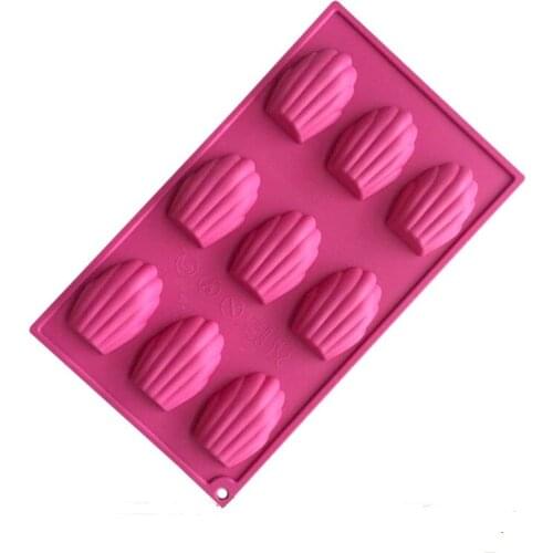 9 Hole Madeleine Silicone Cake Mold Crackers Chocolate Mold Pudding Cupcake Mold DIY Baking Mold Tool B006