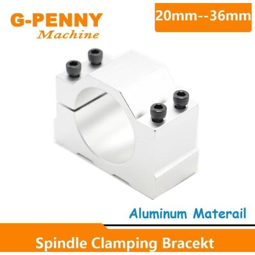 Free Shipping CNC Spindle Motor fixture 20mm,22mm,24mm,26mm,28mm,30mm,32mm,34mm,36mm Spindle Clamping bracekt Aluminium fixture