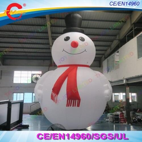 Free air shipping to door,6m/8m/10m inflatable snowman christmas festival decoration snowman Giant white inflatable snowman