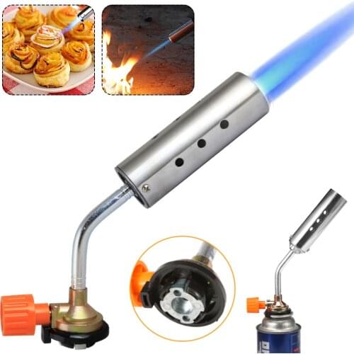 Butane Burner Welding Gas Torch Flame Gun Brazing Flamethrower Outdoor Camping BBQ Portable Soldering Heat Gun Welding Equipment