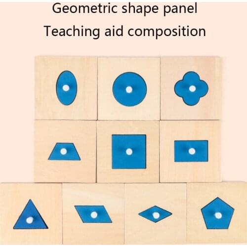 Wooden Blocks Puzzle Brain Teasers Toy Geometry Insets Toys Intelligence Game Educational Strengthen Attention Gift Kids
