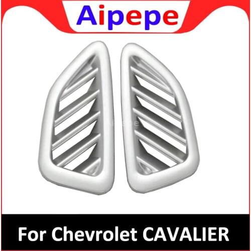 For Chevrolet Cavalier 2018 ABS Front Dashboard Air Conditioner AC Vent Outlet Cover Protector Sticker Car Styling Accessories