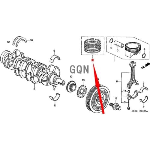 Thruster Piston Ring Hon daA CCO RD-2013 Piston Ring Active Plug Engine Camshaft Size Bush Piston Thruster Piston Ring Rod Seali