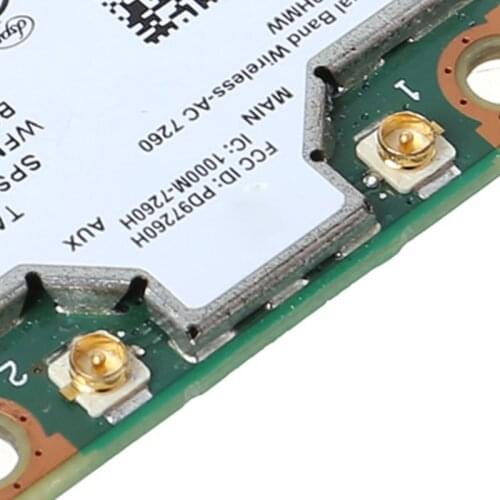 Dual Band Wireless-N 7260 7260HMW AN Half Mini Pci-e Wifi WLAN Card for intel
