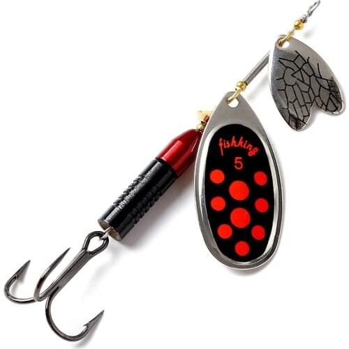 FISH KING 22g Long Cast deep running Fishing Lure Double Slice Spinner Bait Spoon Artificial Lure Fishing Tackle Pike Fishing