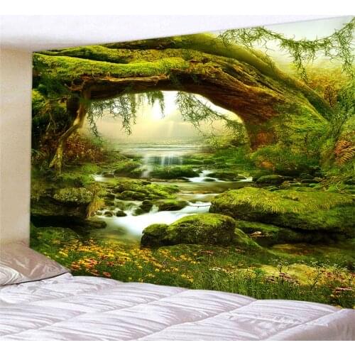 Tree Of Life Mandala Tapestry Tenture Hippie Boho Decor Witchcraft Tapestries Wall Fabric Nature Psychedelic Bedroom Wall Carpet