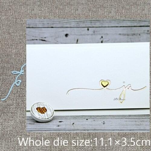 XLDesign Craft Metal stencil mold Cutting Dies heart ja letter decoration scrapbook die cuts Album Paper Card Craft Embossing