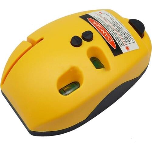 Multi functional Laser-level Horizon Vertical line level tool spirit level mouse type Right Angle 2 Red Lines