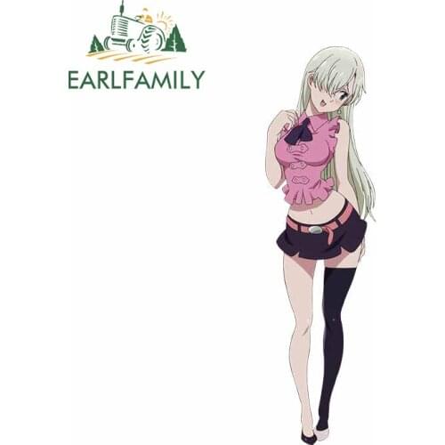 EARLFAMILY 13cm x 3.8cm For Seven Deadly Sins Funny Car Stickers Car Door Protector Decal Sunscreen Air Conditioner Decor