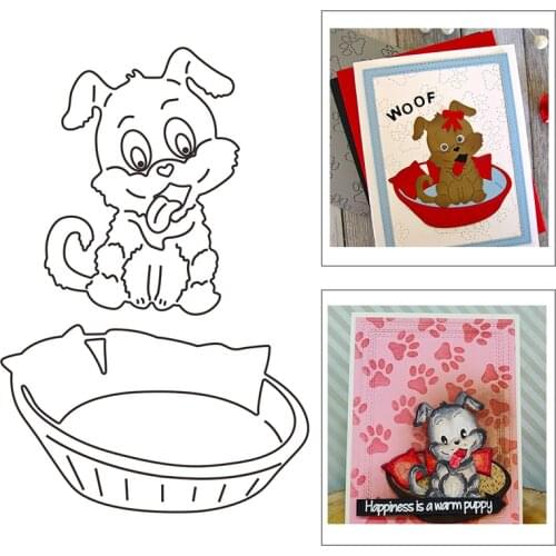 2021 New Animal Dog Pattern Metal Cutting Dies For Mould Cut Paper Craft Making Kennel Greeting Card DIY Scrapbooking No Stamps