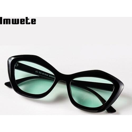 Imwete Autumn Retro Rrend Sunglasses Women Personality Polygon Shaped Color Sun Glasses Men Outdoor Sports Driving Eyewear UV400