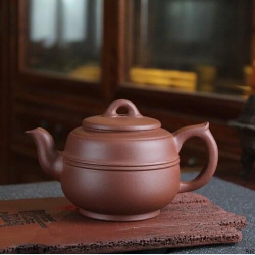 Clear cement pot 320 ml Yixing genuine peace dove Yixing tea custom LOGO fine workmanship