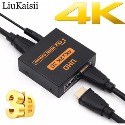 4K HDMI Splitter Full HD 1080p Video HDMI Switch Switcher 1X2 1X4 Dual Display For HD TV DVD PS3 Xbox Capture Card
