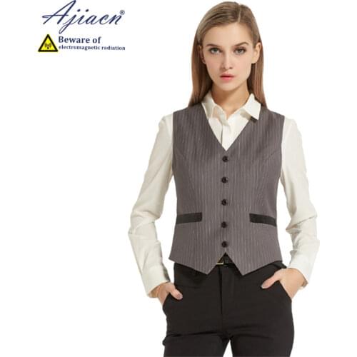 Recommend anti-electromagnetic radiation Simple suit vest 5g communication Intelligent monitoring room EMF shielding vest