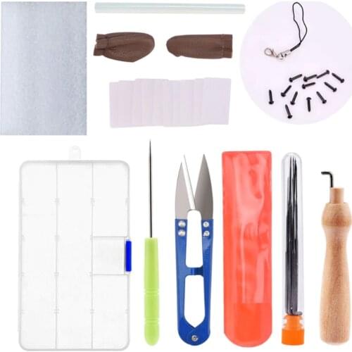 Handmade Needle Felting Starter Kit Roving Wool Set with Felting Tool Hand Spinning DIY Crafts Materials Accessories