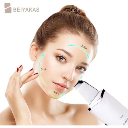 Facial skin scrubber deep exfoliating spatula facial pore cleaner to blackhead skin scraper beauty instrument