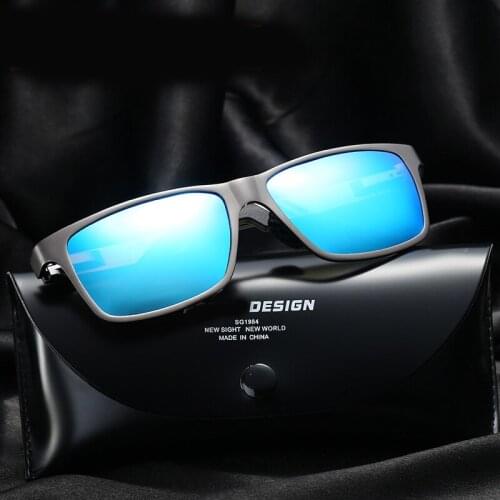 Aluminum Frame Men Polarized Sports Sunglasses UV400 Anti-glare Goggles Driving Cycling Fishing Polaroid Sun Glasses Eyewear