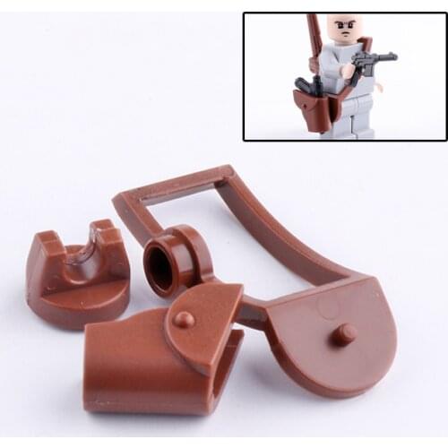 Compatible Military Weapon Pack Gun Holster Building Blocks Clip Bagpack Shoulder Bag Soldier Figure Accessories MOC Bricks Toys