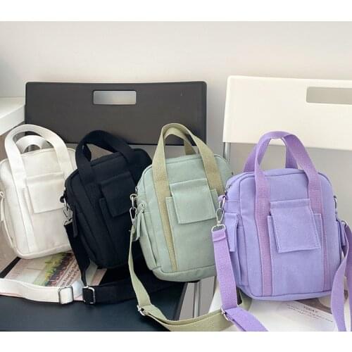 Handbags Women Shoulder Bags 2020 New Fashion Female Canvas Messenger Bags School Students Crossbody Bags for Teenage Girls