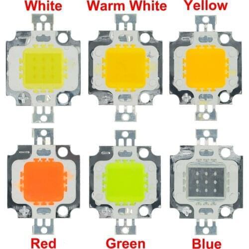 10pcs 10W LED Integrated High power LED Beads 10W White/Red/Yellow/Blue/Green/Warm white 24*40mil 10W led chip