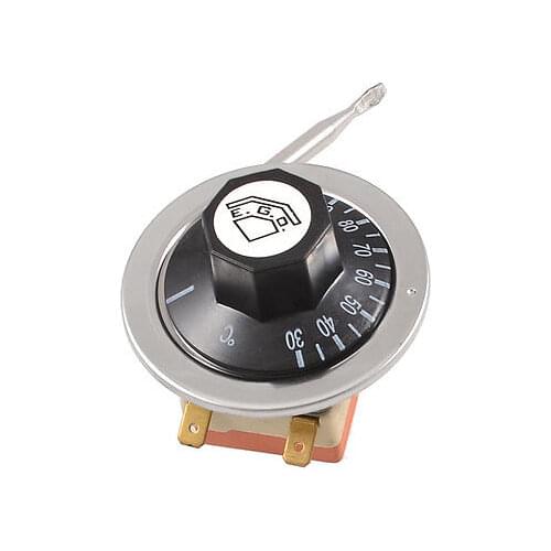 Temperature Control Thermostat 125V/250VAC 16A 30-110C w 31.5" Capillary