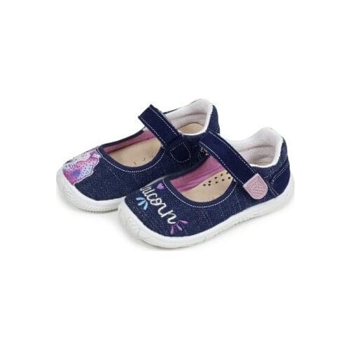 Merceditas of canvas with unicorn of Own range Dobsons.com for girls