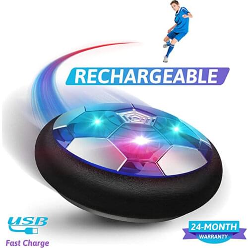 Air Power Soccer Disc Indoor Football Toy Colorful Music Light Flashing Ball Toys kids sport game Kids Educational Gift