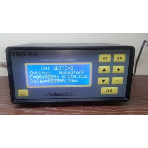 High Precision Digital Signal Delayer TTL Signal Generator Counter 7 Channel Remote Control