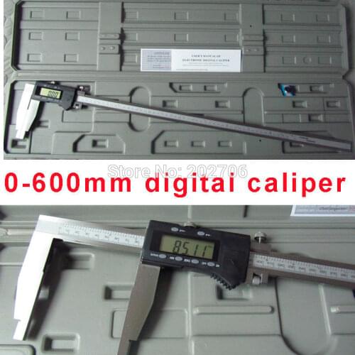 Factory-outlet! 600MM 24inch Digital Caliper 0-600mm Heavy duty digital vernier caliper gauge with nib jaws