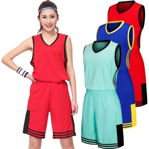 Women Basketball Jerseys Suit Athletic Training Uniform Custom Running Quick Drying Clothes Girl Sets Vest Shorts