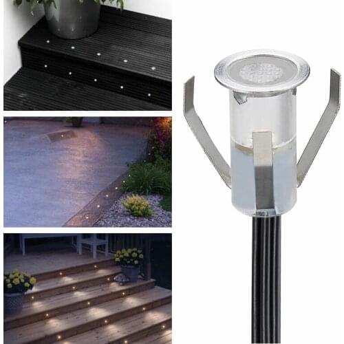 50pcs/Lots Led Path Light with Transformer Mini Small Floor Underground Room Deck Lamp Warm White Cold White Blue 0.4W SMD2835