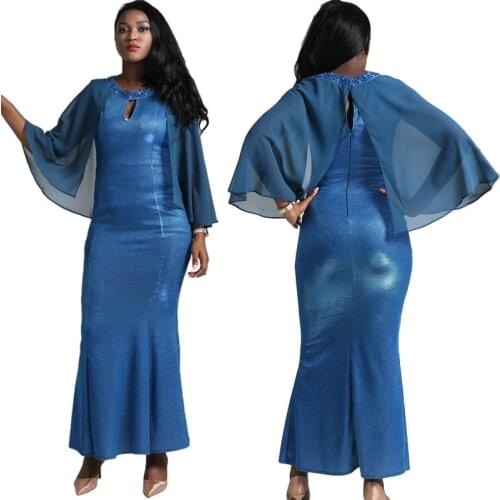 African Dresses For Women Plus Size Long Mermaid Party Dress African Clothes Ladies Sexy Bodycon Evening Dress Africa Clothing