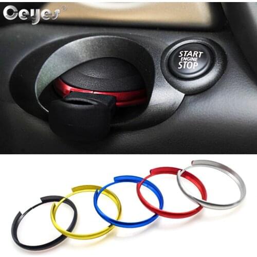 Ceyes Car Aluminum Alloy Styling Key Ring Stickers Case For Bmw Mini Cooper Clubman Countryman R56 R57 R58 R60 Cover Accessories
