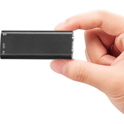 Digital Voice Recorder Mini Voice Recorder with 8GB USB Flash Drive/170 Hours Recording Capacity Small Audio Dictaphone Black