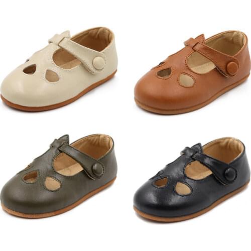 Kids Shoes New Autumn Children Leather Princess Shoes Hollow Round Head Girls Kindergarten Casual Cute Performance Flat shoes