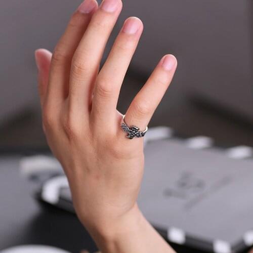 Punk Style Fashion Male Animal Bird Eagle Ring Zinc Alloy Opening Adjustable Hip Hop Men And Women Birthday Jewelry Gift Hot