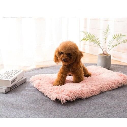 Pet Dog Bed Mat Soft Fleece Pet Cushion House Winter Warm Puppy Cat Sleeping Bed Blanket For Small Large Dogs Cats mat