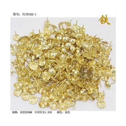 Hardware accessories Bubble nails Vintage Upholstery nails Upholstery tacks Decorative gold color tacks 8*12mm