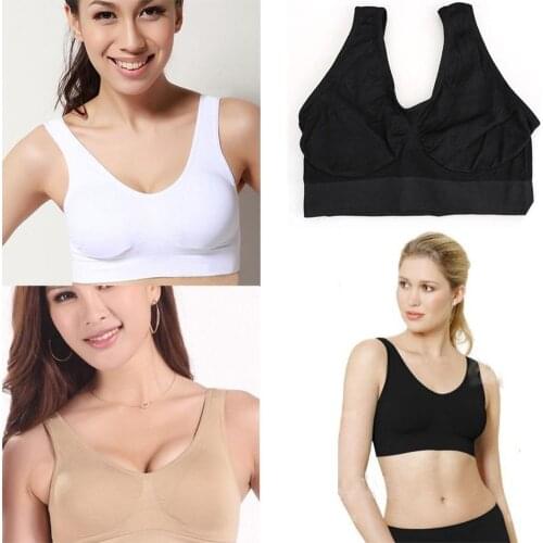 Fashion Women Sexy Single Layer Seamless Bra Wireless Unpadded Sports Yoga Shapewear Running Fitness Push Up Breathable Bras