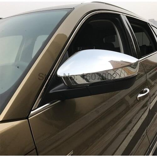 For Skoda Kodiaq 2016 2017 2018 ABS Chrome Side Door Mirror Cover Rearview Mirror Trim Rain Shield Visor Overlay Car Styling