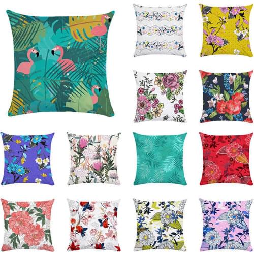 45x45cm Simple Letter Cushion Cover Flower Decorative Throw Pillowcase Polyester Pillow Cover For Home Dec TP99