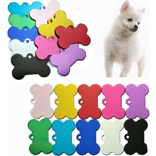 Personalized Dog Badge Free Engraved Pet Dog Collar Anti-lost Dog ID Tag Dog Collar Aluminum Cat Tag Customized Tag Dog Nameplat