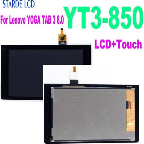For Lenovo YOGA TAB 3 8.0 YT3-850 YT3-850F YT3-850L YT3-850M LCD Display Touch Screen Digitizer Glass Panel Replace+tools