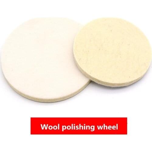 4/5Inch Wool Polishing Wheel Felt Wheel Grinding Plate Elf-Adhesive Wool Wheel Pad For Car Polisher Polishing Pad Accessories